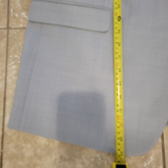 Michael Strahan Men's Gray Formal Business Wool-Blend Blazer Jacket. Size 48L - Picture 11 of 12